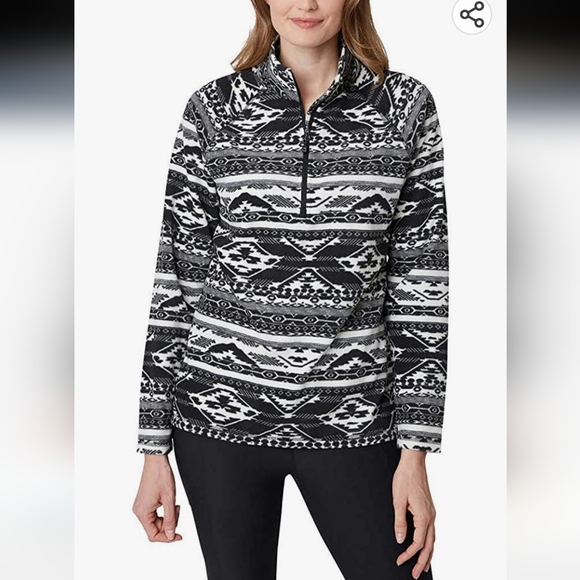 Eddie Bauer Women's Ultra Soft Fleece 1/4 Zip Long Sleeve Pullover Top - Picture 2 of 5